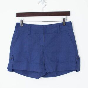 Theory Blue Women's Casual Cuffed Shorts